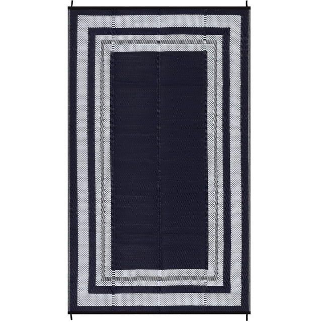 Reversible Waterproof Outdoor Rug, Plastic Straw Patio Mat Lightweight Portable Large Area Carpet, Modern Geometric Design, Multiple Sizes and Colors