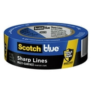 ScotchBlue Sharp Lines Painter's Tape, Blue, 1.41 in x 60 yd, 1 Roll