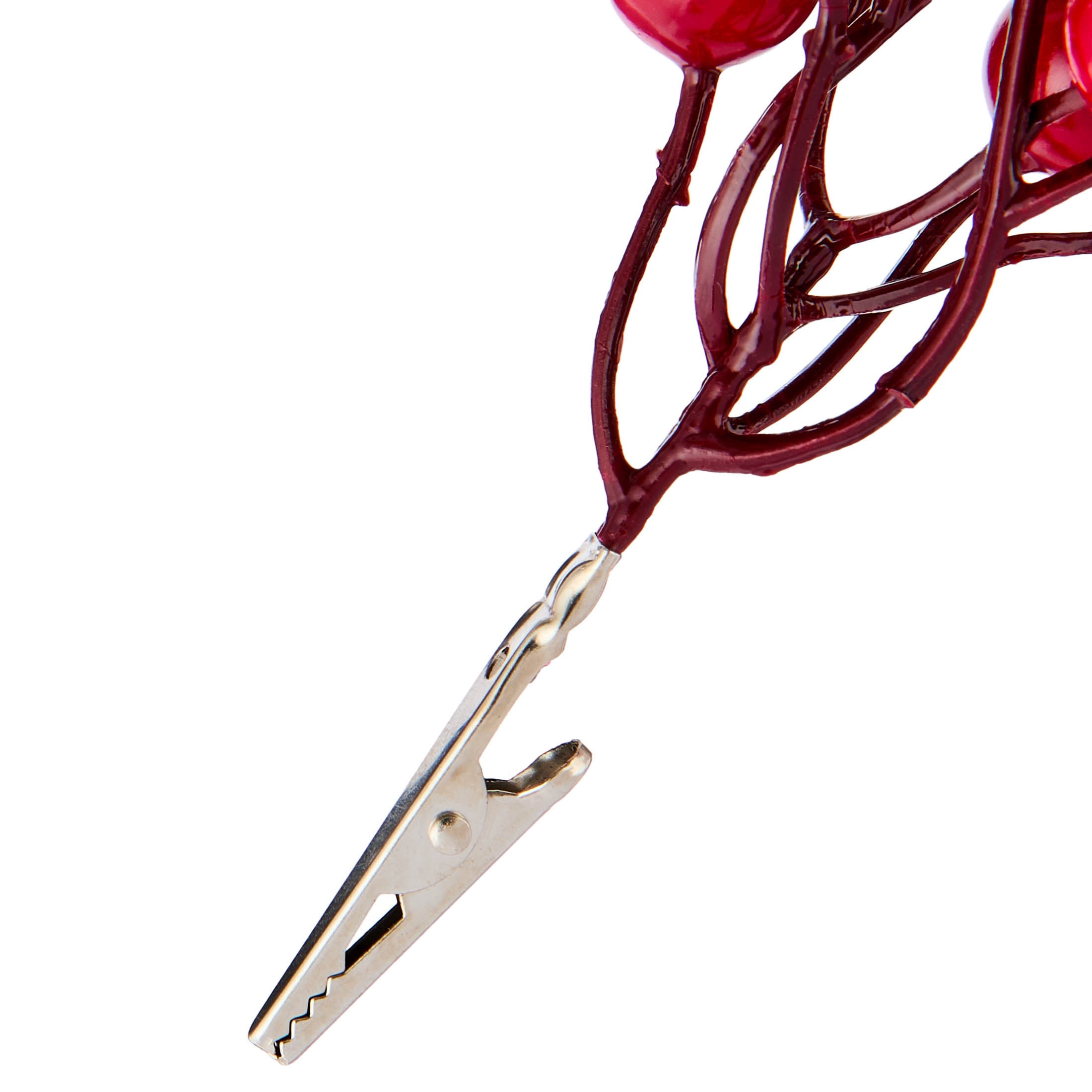 Red Berries Mini Christmas Clip Ornament, 6", by Holiday Time