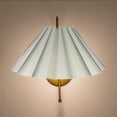 thumbnail image 6 of Petal Lampshade Table Lamp Shade Cloth Lampshade Unique Pleated 35cm for Living Room Office Dorm, 6 of 9