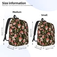 thumbnail image 2 of Yiaed Edgehog and Mushrooms Print Print Laptop Backpack Travel Canvas Backpack Vintage Aesthetic Backpack for School Knapsack Backpack Backpack for School-Small, 2 of 5