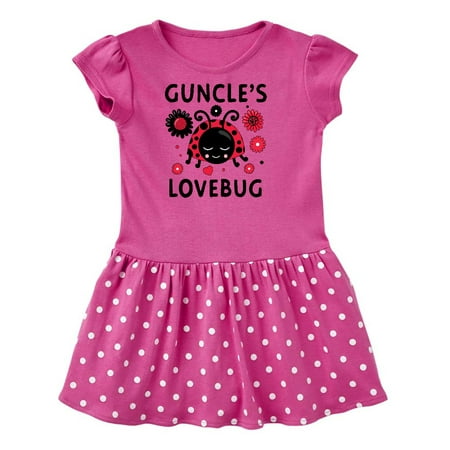 

Inktastic Valentine s Day Guncle s Lovebug Gift Toddler Girl Dress