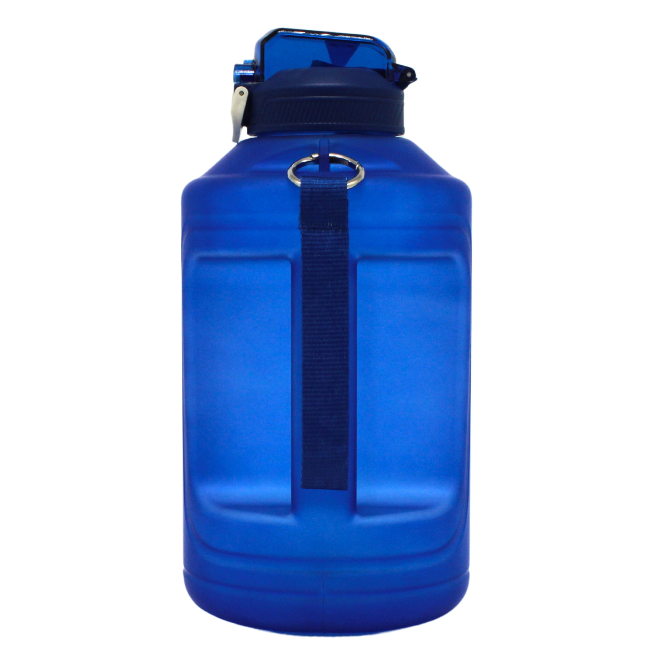 Performance Inspired Nutrition - 1/2 Gallon Water Jug - BPA free - Time Markers - Blue