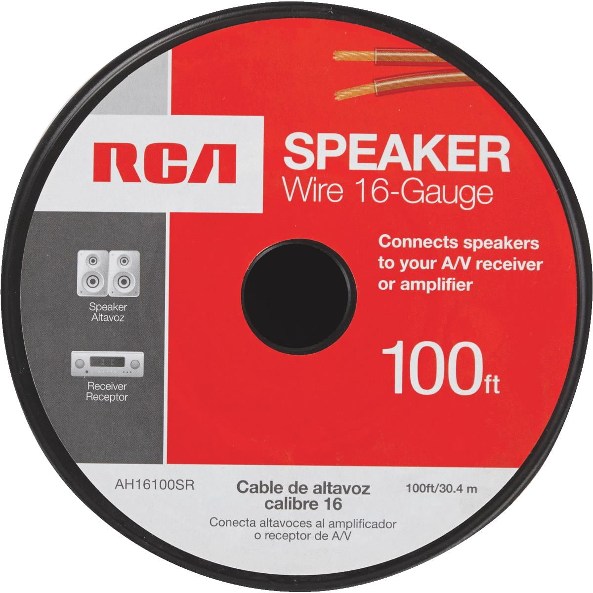 RCA AH16100N 100' 16 Gauge Speaker Wire