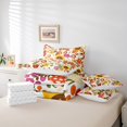 thumbnail image 6 of Castle Fairy Cartoon Mushroom 7pcs Bedding Comforter Set,Vintage Flower Queen Bedding Sets Super Cozy,Spring Garden Queen Sheet Sets,Breathable Botanical Home Decor, 6 of 8