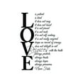 thumbnail image 2 of CintBllTer (23x31) Love is Patient Love is Kind 1 Corinthians 13:4-7. Vinyl Wall Decal Decor Quotes Sayings Inspirational Wall Art, 2 of 2