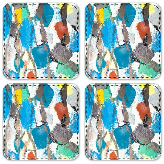 Vinyl Drink Coasters - Set of 4 - Color Swatches