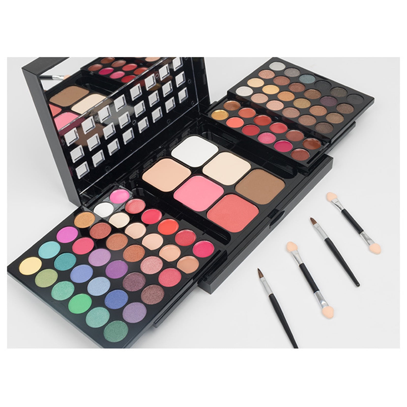 All in One Makeup Gift Kit - Ultimate Color Combination - 48 Eyeshadow, 18 Lip Gloss, 6 Concealer, 6 Contour Powder, 4 Brushes, 1 Mirror, 78 Colors Makeup Set Combination Palette for Women & Girl