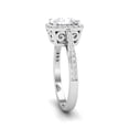 thumbnail image 3 of Mooneye 1.50 Ct Cushion Moissanite Diamond 925 Sterling Silver Women Wedding Rings, 3 of 7