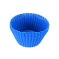 thumbnail image 4 of Uxcell Cupcake Liners Reusable Baking Cups Nonstick Silicone Dark Blue 5pcs, 4 of 5