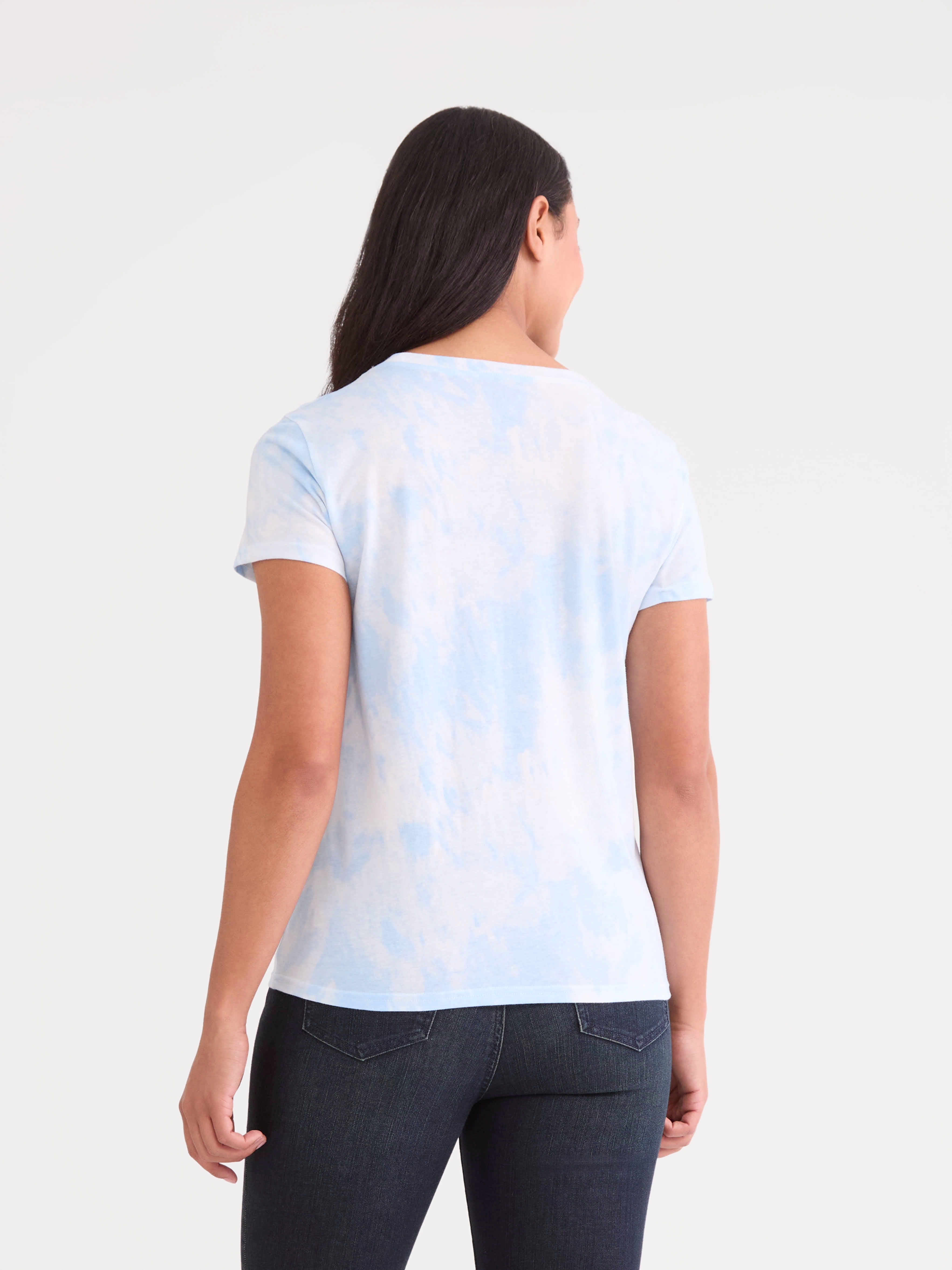 All American Skeleton Women's Graphic Tee with Short Sleeves, Sizes XXS-XXL
