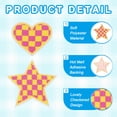 thumbnail image 3 of Uxcell 32 Pcs Parches Bordados de Corazón Estrella a Planchar Aplicaciones Parches para Chaqueta Colección de Denim Ropa Vestidos Sombreros Jeans Accesorio DIY, Amarillo/Rojo Rosa, 3 of 6