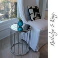 thumbnail image 3 of Rutledge & King Braswell Silver Mirrored End Table Set - Accent Table - Silver, 3 of 5