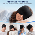 thumbnail image 5 of Comfytemp Cooling Head Wrap with Compression, Super Soft Ice Pack for Headaches, Black, 5 of 8
