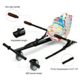thumbnail image 2 of Hoverboard Go Kart Kit Hoverboard Seat Attachment Hoverkart Length-adjustable go kart Seat for Hoverboard in 6.5”-10”Graffiti White, 2 of 5