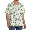 thumbnail image 4 of Easygdp St Patrick's Day3 Men's Casual Short-sleeved Shirt with Pocket and Button Suitable for Beach Vacation Leisure - 4X-Large, 4 of 7