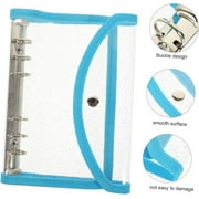 Loose-Leaf Binder, PVC Travel Notebook, Transparent Account Book, Refillable Organizer, Durable Binder for Planning, Home Office Use