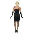 thumbnail image 2 of Flapper Costume Adult Black 20s Razzle Small Female Fancy Dress Party Book Week Halloween, 2 of 2