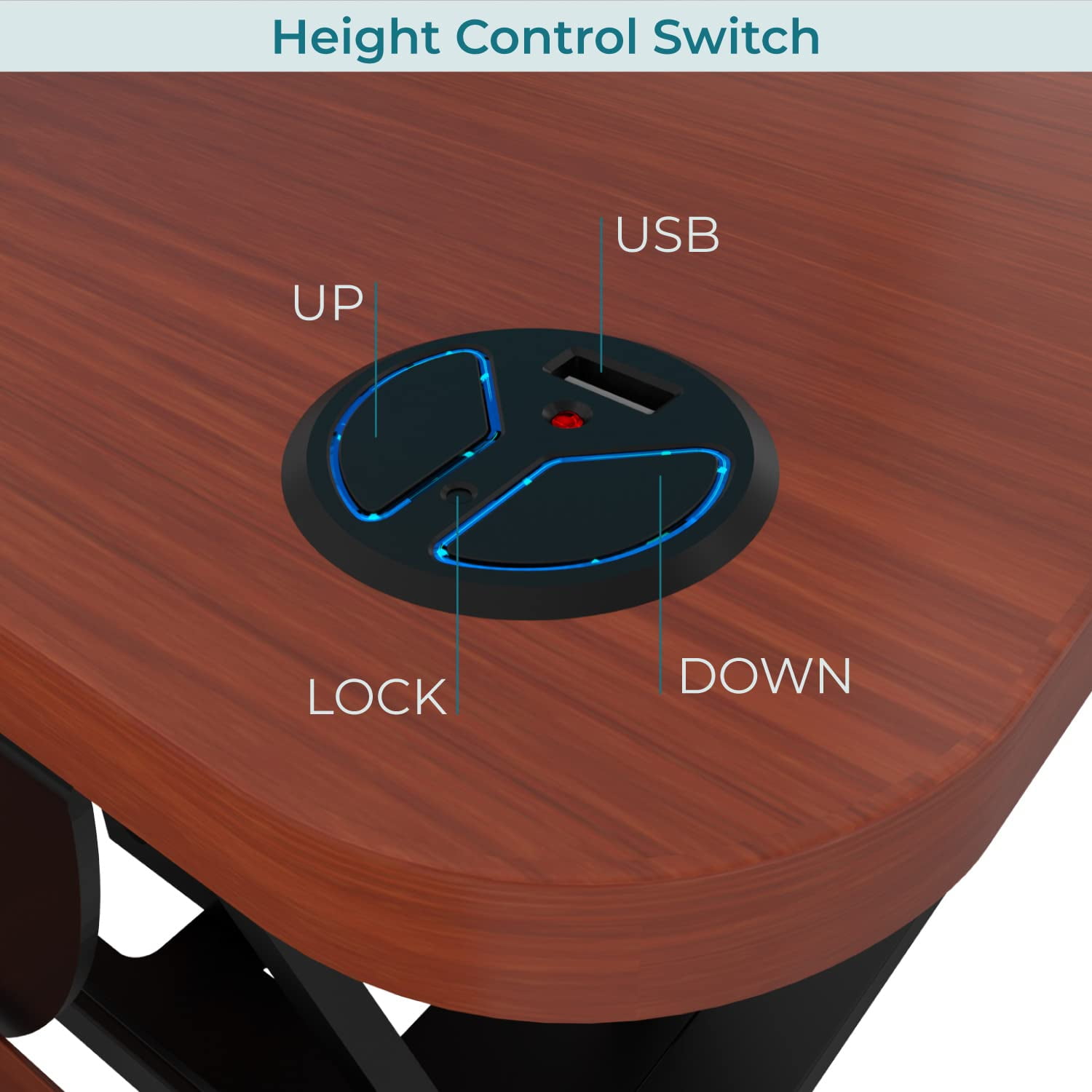 VersaDesk® 48"x24" Extra Wide Electric Height Adjustable Standing Desk Converter for Multi Monitor & Laptop Workstation, Cherry, w/ USB Charging Port