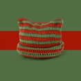 thumbnail image 5 of ZOELNIC Women Striped Knitted Crochet Hat Cat Ear Beanie Hat Winter Warm Slouchy Hat, 5 of 11