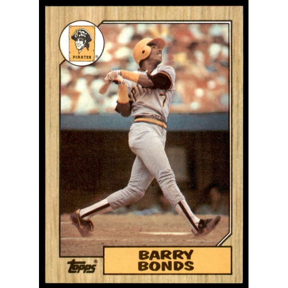 Barry Bonds Rookie Card 1987 Topps #320