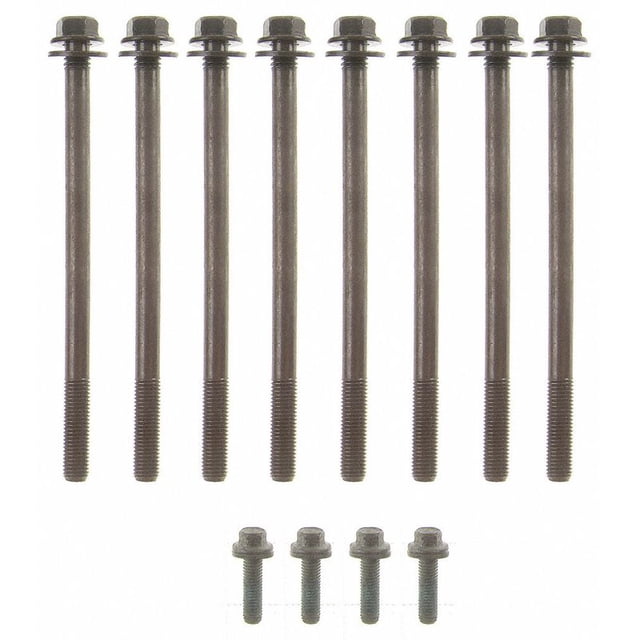 Fel-Pro Gaskets Cylinder Head Bolt Set ES 71129-1 OE Replacement; Head Bolts With Washers