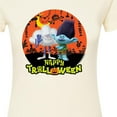 thumbnail image 3 of Trolls Movie - Halloween - Happy Halloween - Branch & Cloud Guy - Juniors Fitted Graphic T-Shirt, 3 of 5
