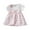 Pink, variant on Baby Girls Summer Casual Short Sleeve Fake 2 Piece Floral Dress Kids Toddler Halter Princess Sundress