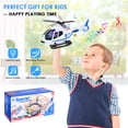 thumbnail image 4 of SHANNA Airplane Toys for Kids, Bump and Go Action, Toddler Toy Plane with LED Flashing Lights and Sounds for Boys & Girls 3 -12 Years Old (White), 4 of 10