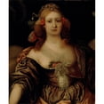 thumbnail image 2 of Anonymous 15x17 Gold Ornate Wood Frame and Double Matted Museum Art Print Titled - Portrait of a Young Woman (Probably Between 1650 and 1675), 2 of 4
