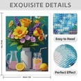 thumbnail image 3 of Diamond Art Kit for Adults, Bright Floral Print No.534 Diamond Painting for Adults Beginners, 5D DIY Diamond Art Painting Kits, Colorful Diamond Painting Craft for Home Decor 12x16, 3 of 7