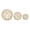 Gold Wire Orb Solid Geometric Round S/3 8", 6", 4"D, variant on 8", 6", 4"D Silver Metal Wire Orb Geometric Sculpture, by DecMode (3 Count)
