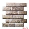 thumbnail image 1 of Calcomanía Pared 3D anticolisión pegatina Pared extraíble PVC Irregular ladrillo panel Pared decoraciones artísticas 10 Piezas Methold JJ24094-01, 1 of 6