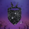 thumbnail image 6 of Monebena Halloween Dog Bandanas - Reversible Pet Scarf for Boy & Girl | Premium Durable Fabric | Holiday Bandana for Medium and Large Dogs M01, 6 of 17