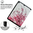 thumbnail image 3 of JYtrend Case for iPad 7th / 8th / 9th Generation, Slim Stand Hard Back Shell Protective Smart Cover for iPad 10.2 Inch (Pink Flower), 3 of 8