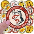 thumbnail image 3 of Señal de advertencia: recuerda que la electricidad de los niños te matará, 40 unidades, 3 of 3