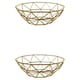 thumbnail image 2 of Naiovety Cesta de fruta tejida de malla de hierro, encimera de cocina, frutero, soporte decorativo vegetal - dorado Oro 2Conjunto, 2 of 6