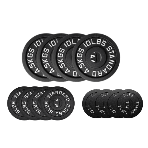 HAJEX Weight Plates Sets - Olympic (2") and Standard (1") Plates