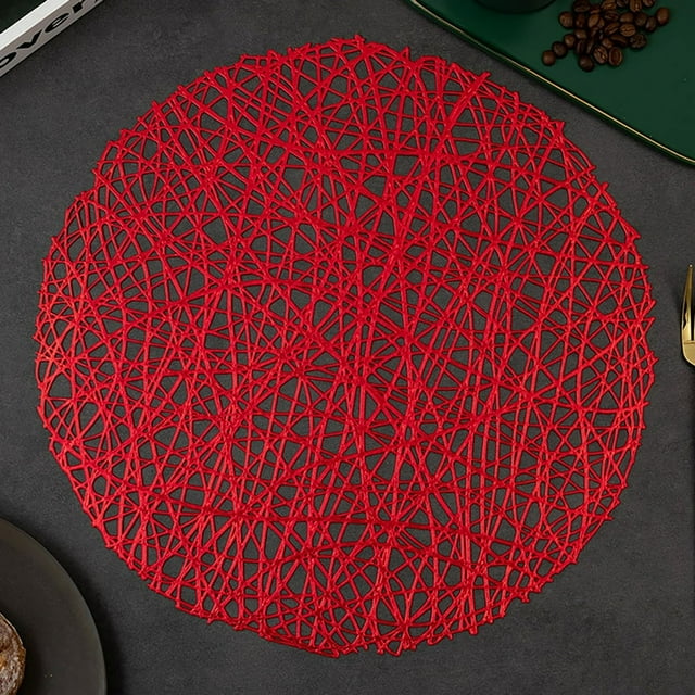 Table Place Mats Placemas Non-Slip Table Mats For Dining Kitchen Table Washable For Wedding Events Birthday Party