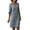 Gray, variant on AKAFMK Summer Dresses for Women 2024,Plus Size Women's Casual Dresses,Women Casual Vacation Style Solid Color Half Sleeve V-Neck Dress