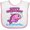 White and Pink, variant on Inktastic Daddy's Fishing Buddy (pink) Boys or Girls Baby Bib