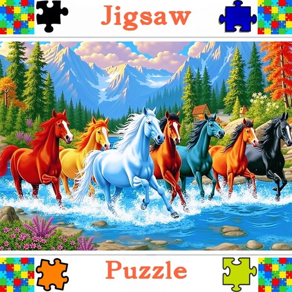 2000/1500/1000/500Pieces, Jigsaw puzzles,Family Fun Adult Puzzle,Big size Decor,wall decor Portable Cuboid DIY Art Decor, high quality paper, wall decoration, Designed for birthday and festival gifts