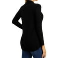 thumbnail image 4 of Nlife Women Long Sleeve Open Front Asymmetric Hem Solid Color Cardigan, 4 of 4