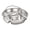 A, variant on Tuscom 304 Stainless Steel Divided Serving Tray 5 Compartment Round Meal Prep Platter Dishwasher Safe Portion Control Plate for Adults