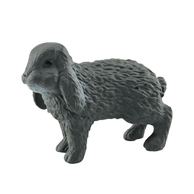 Figuras de conejo Modelo de juego de conejo Estatua de animal salvaje Figuras de animales de conejito Estilo E