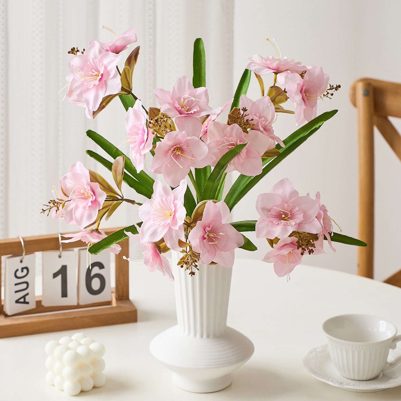 ZZwxWA Home Stuff Seven Forked Simulation Flower Artificial Flower Bouquet Artificial Flowers Centerpieces For Tables Home Living Room Decor Clearance ZZwxWA Home Stuff Seven Forked Simulation Flower Artificial Flower Bouquet Artificial Flowers Centerpieces For Tables Home Living Room Decor Clearance