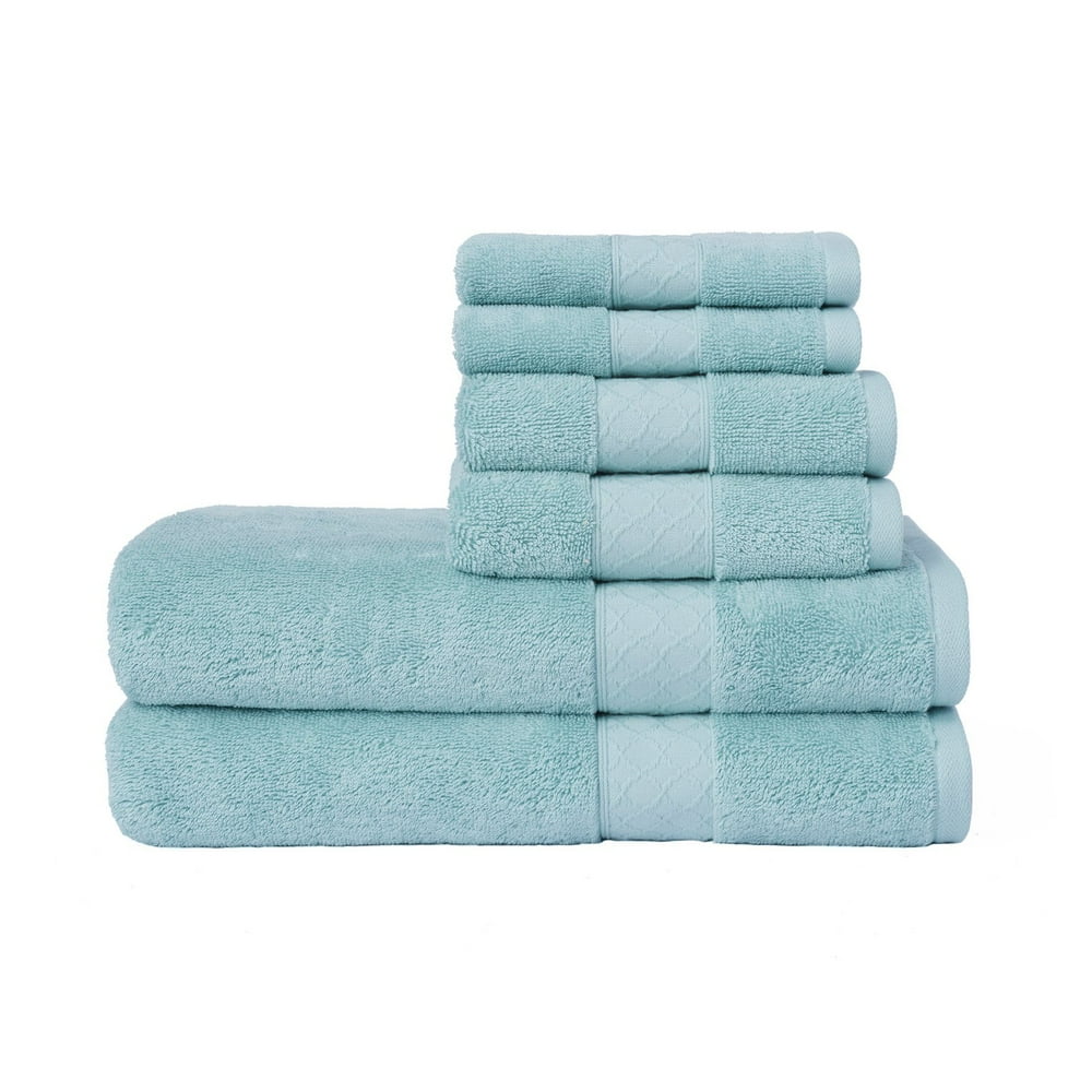 LOFT by Loftex Lattice Luxe Solid Cotton 6Piece Towel Set