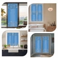 thumbnail image 7 of Modern Blue Window Privacy Film, Abstract Diamond Luxury Gradient Static Cling UV Sun Blocking Heat Control Window Tint Day and Night, Non-Adhesive One Way Windows Privacy Cover 17.7''x78.7'', 7 of 7