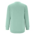 thumbnail image 3 of Fashion Sweatshirts for Women Plus Size Crewneck Casual Solid Round-Neck Pullover Long Sleeve Tops, 3 of 4