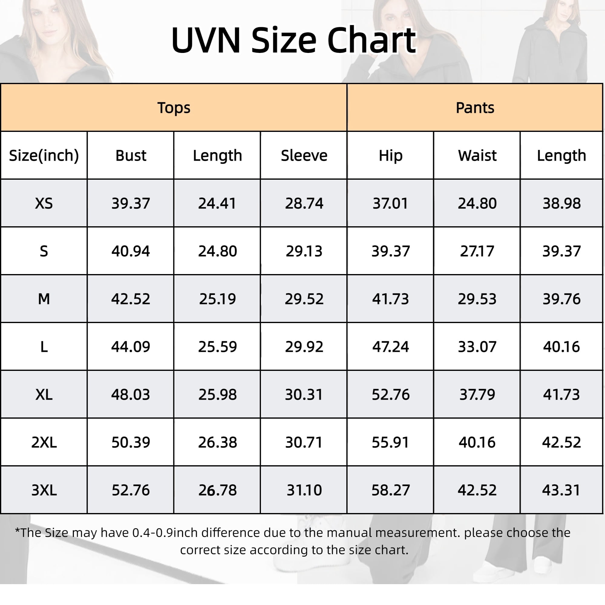 UVN Outfit Sets for Women 2 Piece Sets Winter Casual Tracksuit Long Sleeve Lounge Set Outfits with Pockets